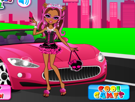 Candy Glam Monster high öltöztetős játék