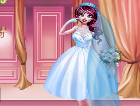 Draculaura menyasszony Monster high öltöztetős játék
