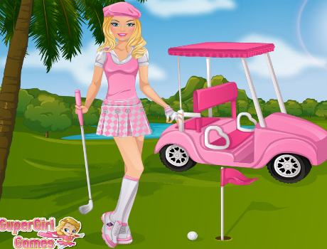 Golfozó Barbie öltöztetős játék