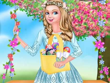 Húsvéti divat Barbie öltöztetős játék