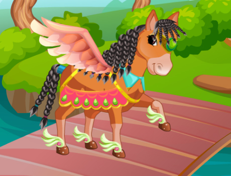 Legszebb ló öltöztetős állatos játék