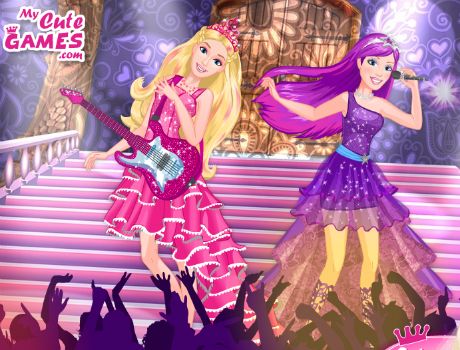 Popstar hercegnők öltöztetős játék