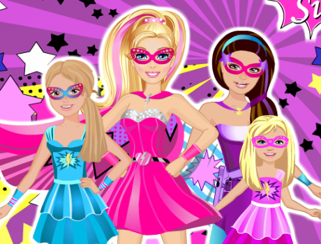 Szuper hős testvérek Barbie öltöztetős játék