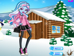 Abbey Bominable téli divat Monster high öltöztetős játék