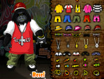 Gettós gorilla állatos öltöztetős játék