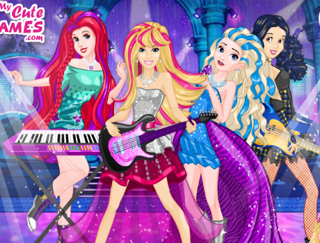 Rock banda Barbie öltöztetős játék