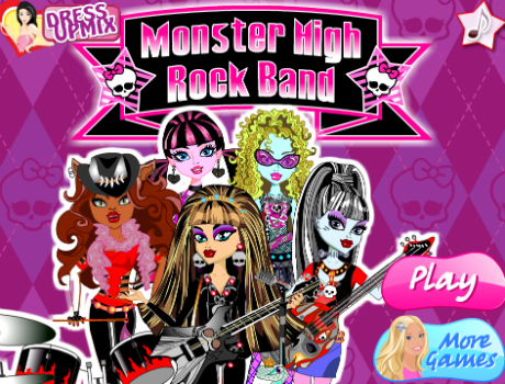 Rock banda monster high öltöztetős játék