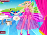 Énekes nő Barbie öltöztetős játék