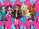 Iskolai stílus Monster high öltöztetős játék