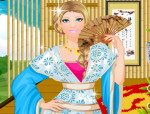 Kínai divat Barbie öltöztetős játék