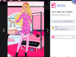 Téli divat fotó Barbie öltöztetős játék