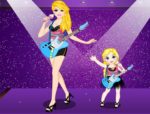 Barbie és húga popstar stílus öltöztetős játék